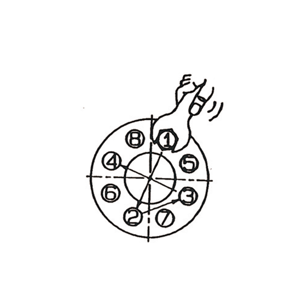 配管ボルトの締め付け