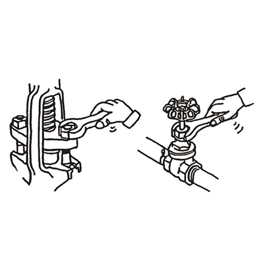 パッキンの増し締め