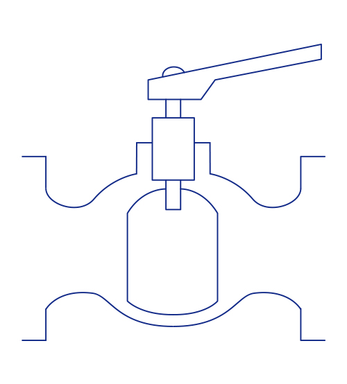 ボールバルブ展開図