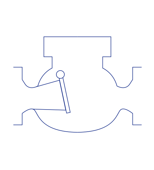 チャッキバルブ／逆止弁展開図